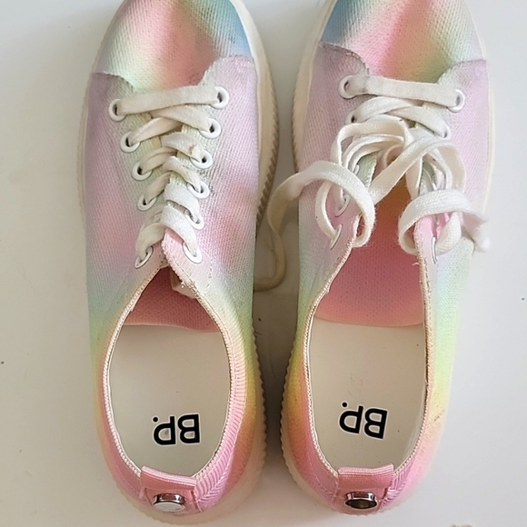 BP SONNY-FAB Lace-up Rainbow Platform Sneakers 7.5 - Picture 7 of 7